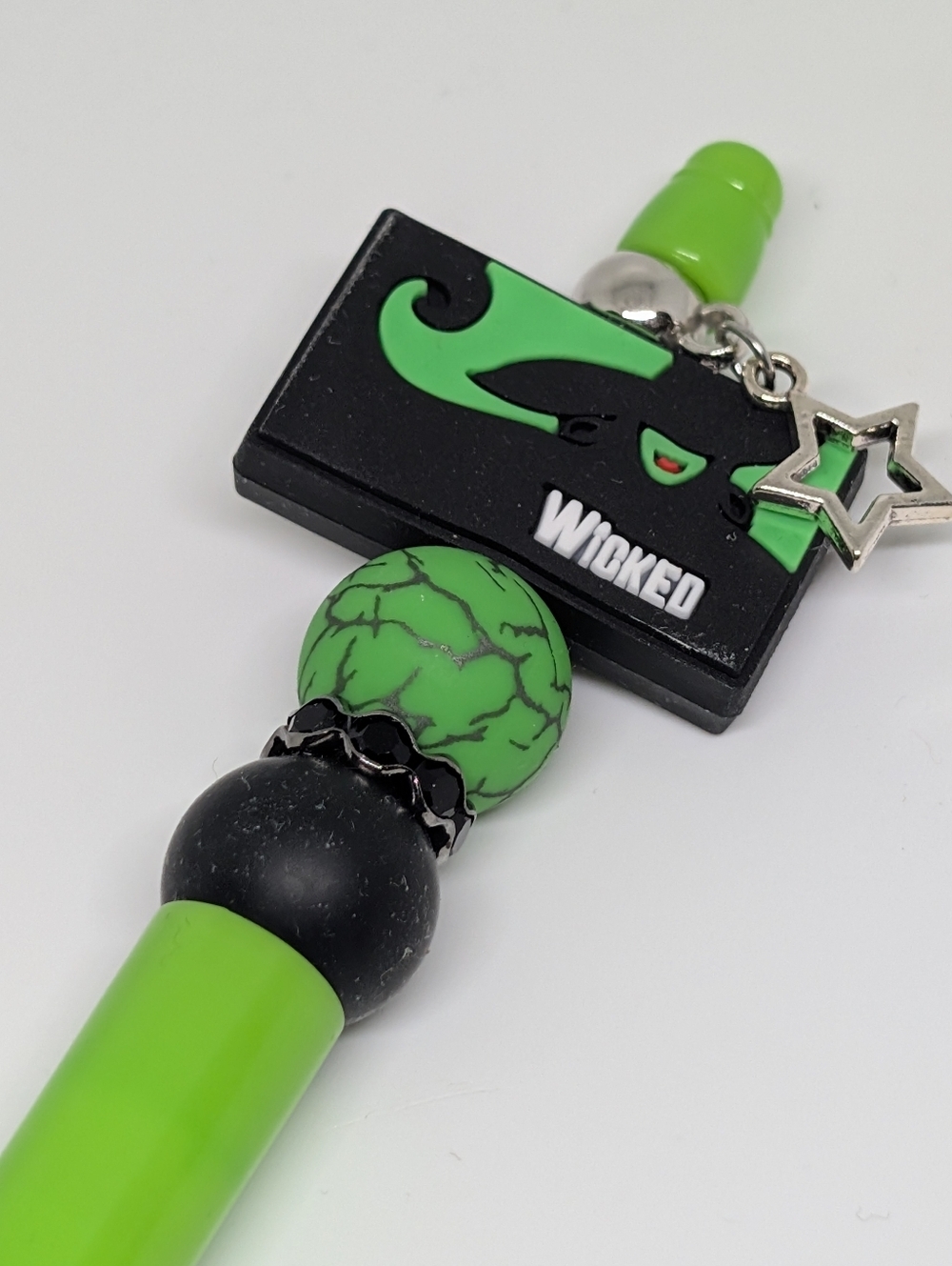 Handmade Wicked Beaded Silicone Focal Bead Pen